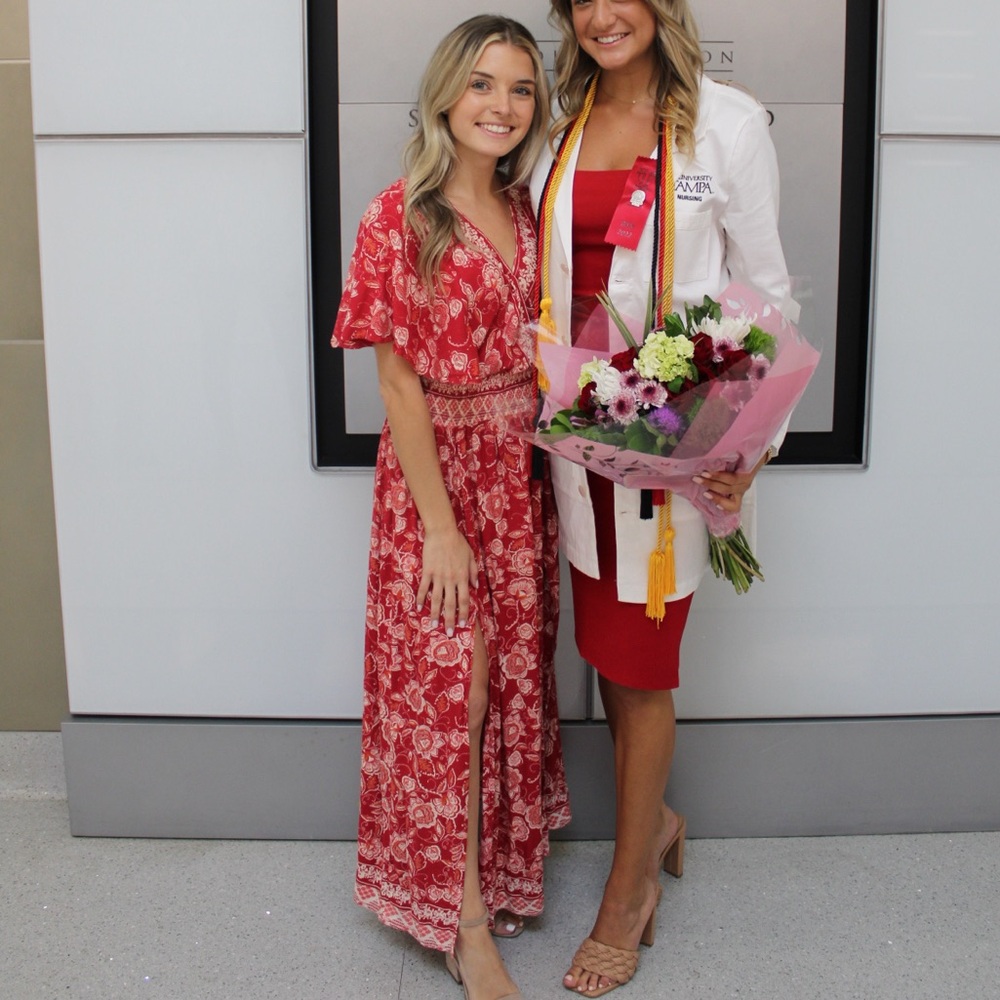 Red Floral Maxi Dress